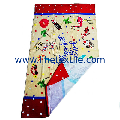 Manufacturer supply oversize 100%Cotton Custom Logo Velour Beach Towel Terry Printed Cotton Beach Towels