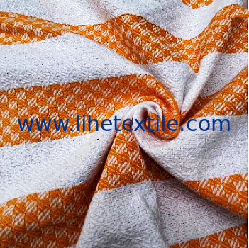 Custom Printed Jacquard Stripe Cotton Bath Towel Sand Free Turkish Beach Towel With Tassel Cotton Turkish Beach Towel