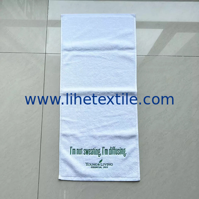 100% cotton hight quality Custom Cotton Gym Towel For Sport Embroidered sports beach towel