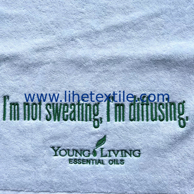 100% cotton hight quality Custom Cotton Gym Towel For Sport Embroidered sports beach towel
