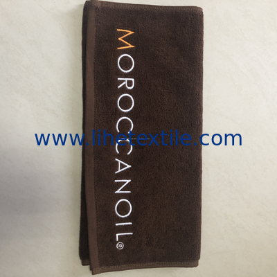 Premium 100% Quality Cotton Woven Design Towel Luxury Soft Embroidery Logo Gym Sports Towels