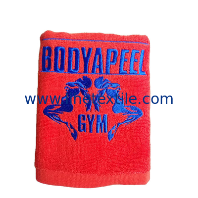 100% Cotton Custom Gym Sports Fitness Towel with Embroidery Logo