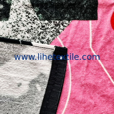 Wholesale custom 100% cotton large beach towel with logo printed luxury designer beach towel