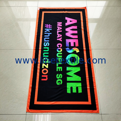 Wholesale customized Sand Proof sublimation digital print Beach Blanket towel blank microfiber beach towel
