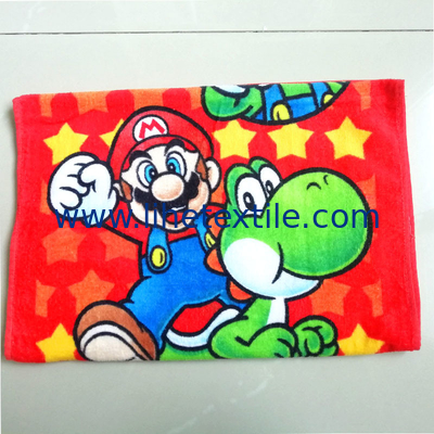 wholesale custom 100% cotton kids cartoon lightweight beach towel digital printed sand free beach towel