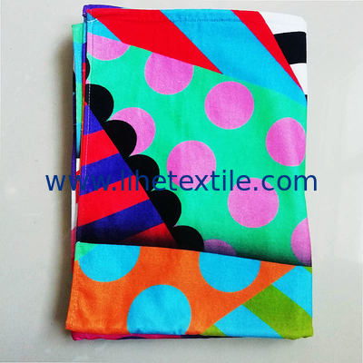 High quality 100%cotton colorful soft water absorption summer custom towel beach towel wholesale