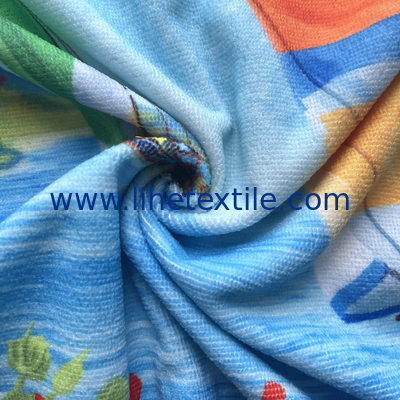 microfiber sand free bath towel eco friendly light weight terry beach towel with map