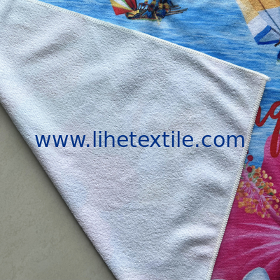 microfiber sand free bath towel eco friendly light weight terry beach towel with map