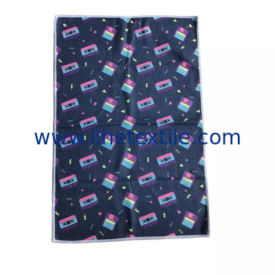 100% microfiber sport towel microfiber customized waffle beach towel sand free towel with logo custom print