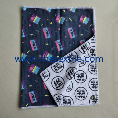 100% microfiber sport towel microfiber customized waffle beach towel sand free towel with logo custom print