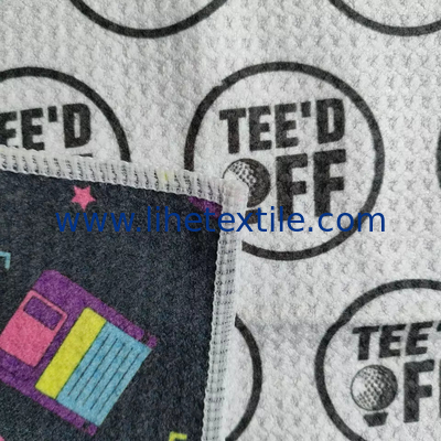 100% microfiber sport towel microfiber customized waffle beach towel sand free towel with logo custom print