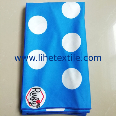 microfiber beach towel with logo towels printing custom logo waterproof beach towel
