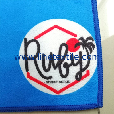 microfiber beach towel with logo towels printing custom logo waterproof beach towel