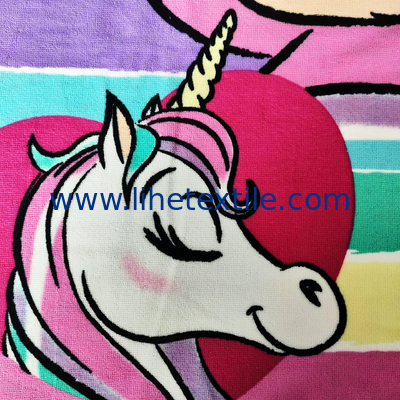 cartoon quick dry sand free microfiber terry cloth fabric beach towel