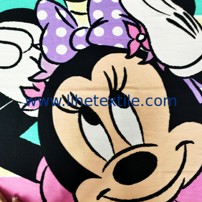 cartoon quick dry sand free microfiber terry cloth fabric beach towel