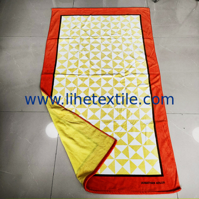 100% cotton double-sided print  beach towels with logo