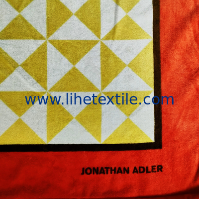 100% cotton double-sided print  beach towels with logo