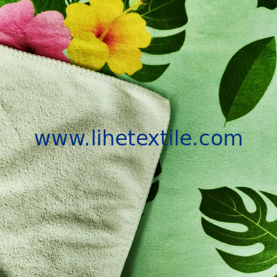 Wholesale Custom Microfiber Flamingo and Flower Printed  Beach Towel