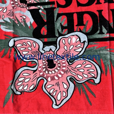 High Quality Sublimation Cotton Printed  beach towels with logo custom print