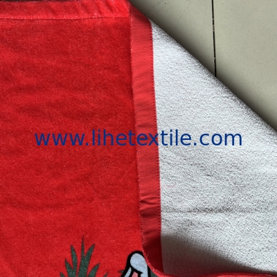 High Quality Sublimation Cotton Printed  beach towels with logo custom print