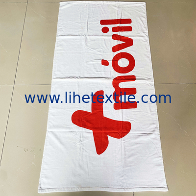 Wholesale printed velour oversized light weight 100% cotton beach towels