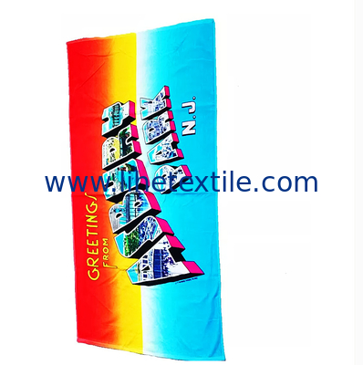 Custom High Quality Sublimation Printing Cotton Beach Towels With Logo