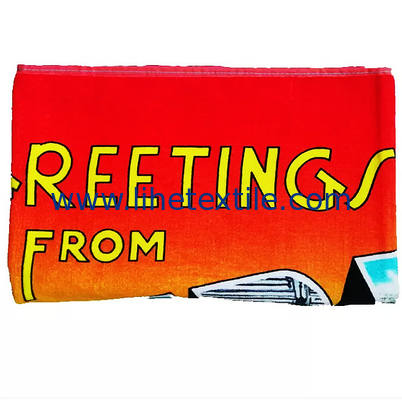 Custom High Quality Sublimation Printing Cotton Beach Towels With Logo