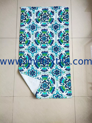 100% cotton small MOQ soft feel high quality promotional  printing  beach towel