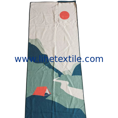 quick dry larger sand free microfiber beach towel for vacation with drawstring bag