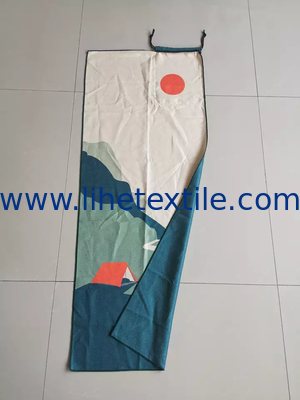 quick dry larger sand free microfiber beach towel for vacation with drawstring bag