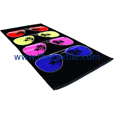 Printing Cotton Velour Summer Beach Towels With Logo