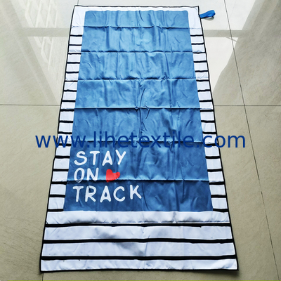 Custom Design OEM RPET recycled Sand Free Quick Dry Printed large Beach Towel