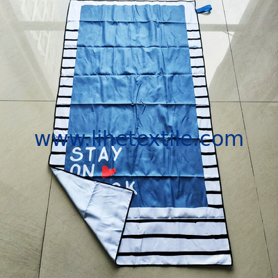 Custom Design OEM RPET recycled Sand Free Quick Dry Printed large Beach Towel