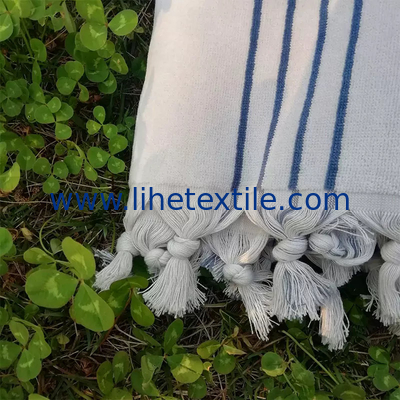 Beach towel 100% cotton fabric high quality jacquard beach towel jacquard woven sand free woven beach towel