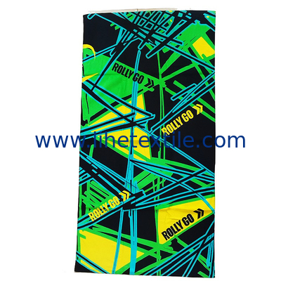 cotton beach towels velour custom design reactive printed large beach towel