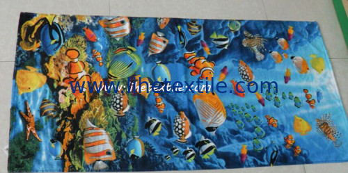 photo printing beach towel , 100X180CM , 100% cotton