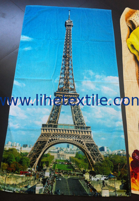 cheap photo printing beach towel , GSM400 , 70x140cm , 100% cotton