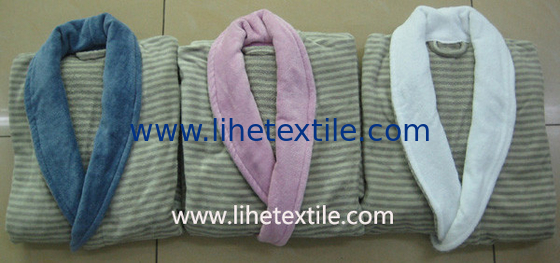 Adult Bath robe , bathshirt , 100% cotton , GSM 400, velour or loop