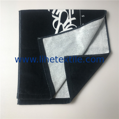 China factory towel manufacturer printing velour gym towel custom design sport towel