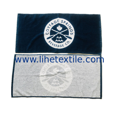 cheap hand towel cotton velour printing design face towel custom logo