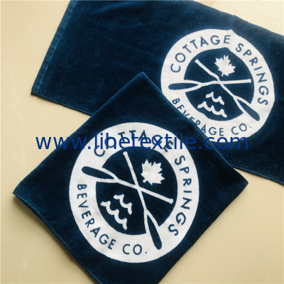 cheap hand towel cotton velour printing design face towel custom logo