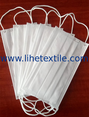 3 ply disposable face mask anti virous white color