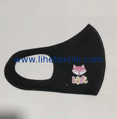 anti-dust water proof polyester face mask breathable customize logo black color various color