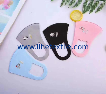 anti-dust water proof polyester face mask breathable customize logo black color various color