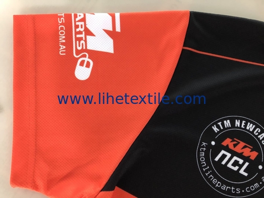 mesh breathable customize design full print polo shirt polyester fabric