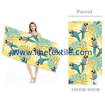 microfiber printed xxl beach towel Custom woven Logo Microfiber sand free towel