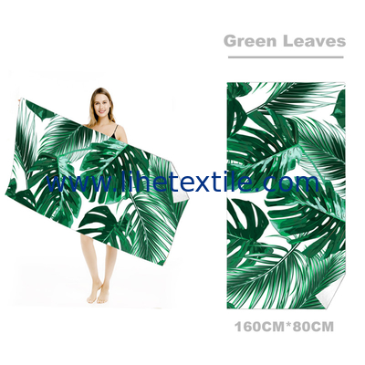 microfiber printed xxl beach towel Custom woven Logo Microfiber sand free towel
