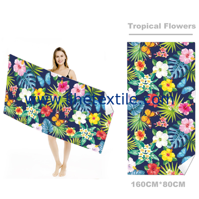 microfiber printed xxl beach towel Custom woven Logo Microfiber sand free towel