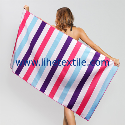Summer beach towel microfiber printed Custom Logo sand resistant towel