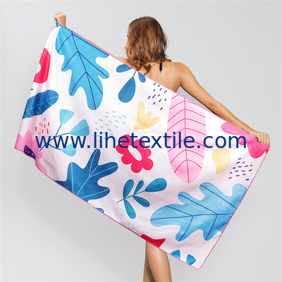 Summer beach towel microfiber printed Custom Logo sand resistant towel